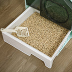 FurryFable Hooded Litter Box with Litter-Catching Mat