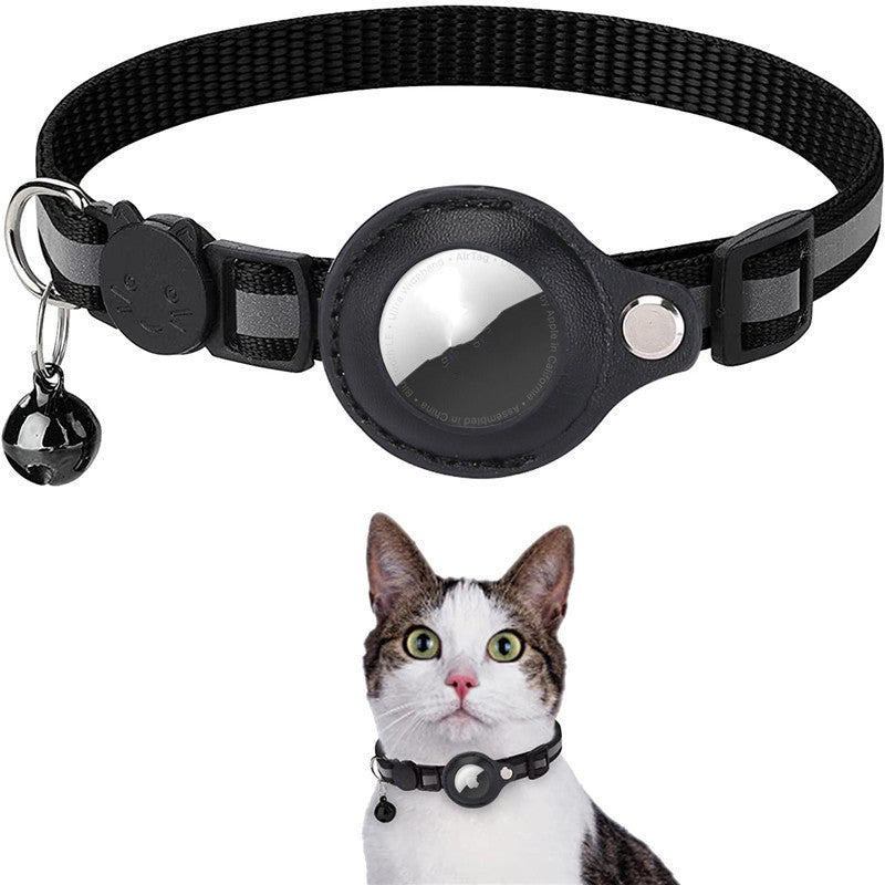 Reflective AirTag Pet Collar | Waterproof Nylon Collar with AirTag Holder for Cats & Dogs