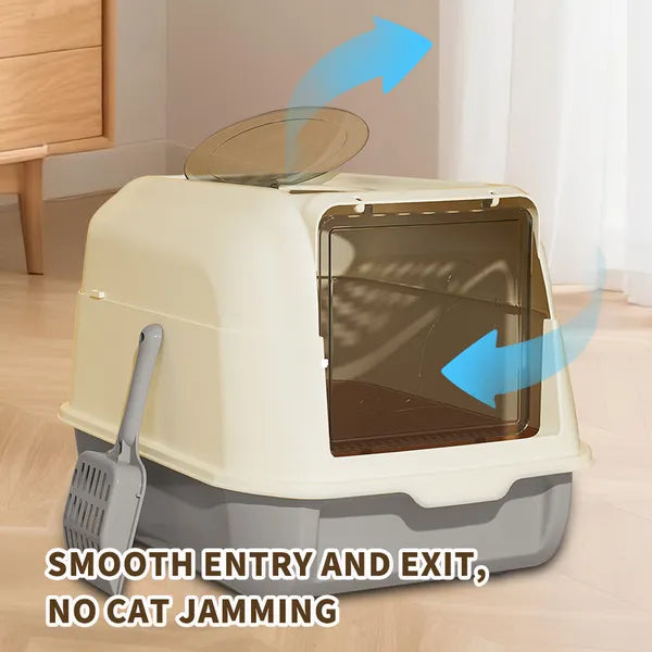 FurryFable Double Door Cat Litter Box - Multi-Cat Access