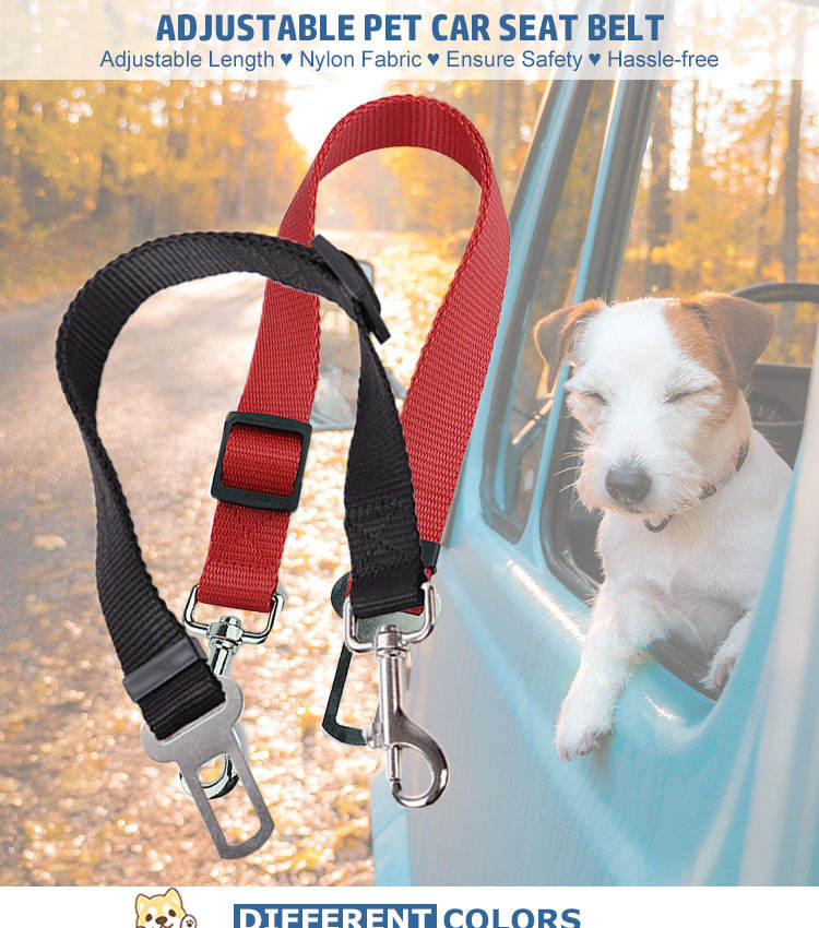 High Quality Durable Adjustable Pet Car Seat Belt for Dog & Cat Safety