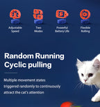 Smart Rechargeable Interactive Cat Ball – Automatic Teaser Toy for Cats | Type-C, Pet Fun & New Year Gift