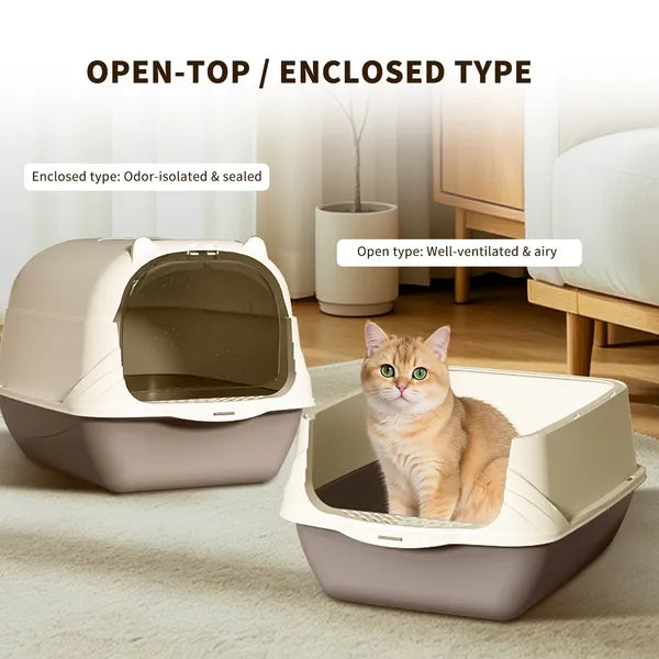 FurryFable Portable Travel Cat Litter Box | Foldable & Easy Storage