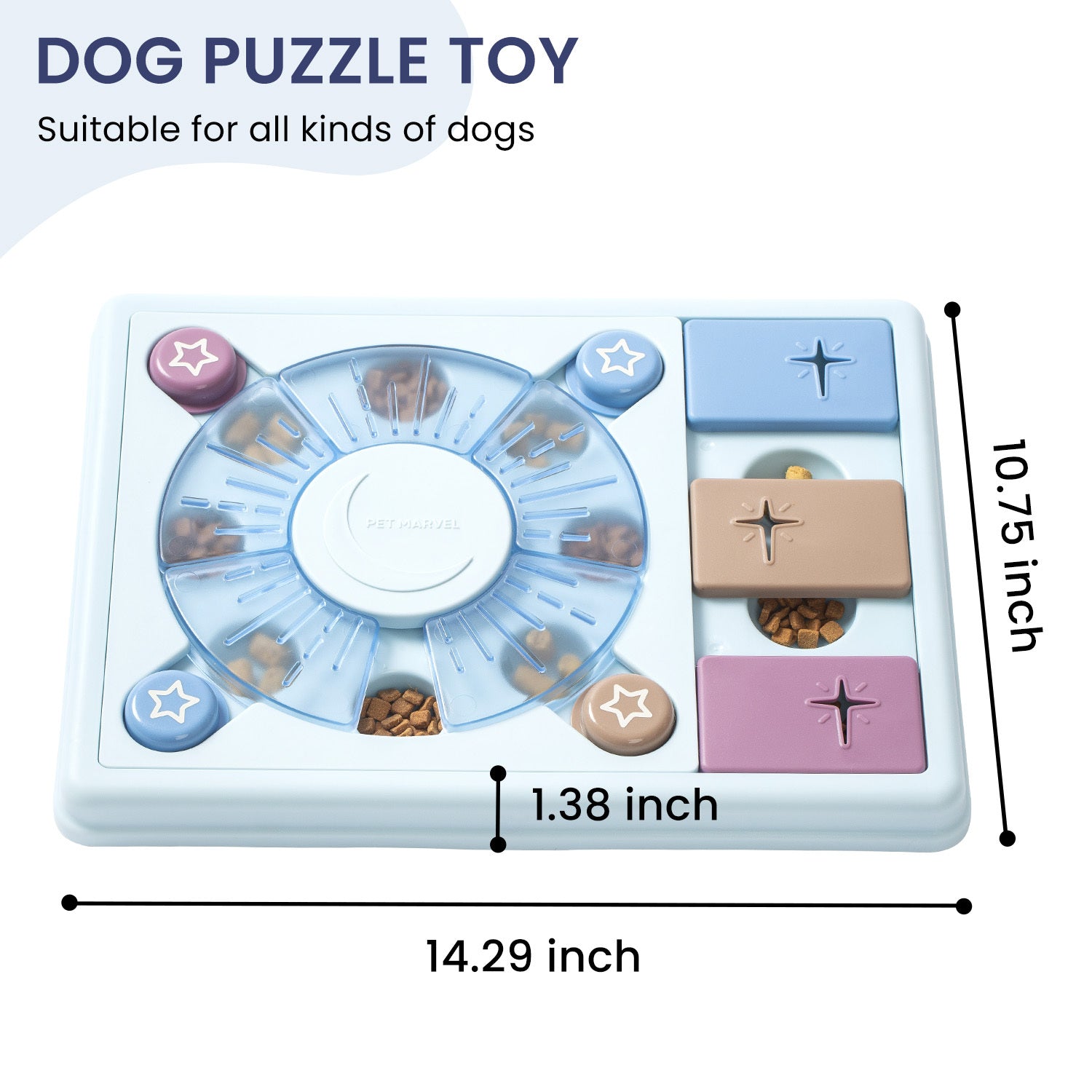 Interactive Puzzle Game Dog Toy – Adjustable Difficulty Levels 1–3 for Training & Fun