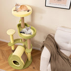 FurryFable Avocado Cat Tower with Private Condo