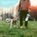 2-in-1 Dog Water & Food Bottle – Leak-Proof, Portable Travel Dispenser