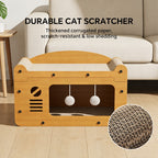 FurryFable Double-Layer Scratcher Sofa | TV-Shape Cat Bed