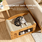 FurryFable Double-Layer Scratcher Sofa | TV-Shape Cat Bed