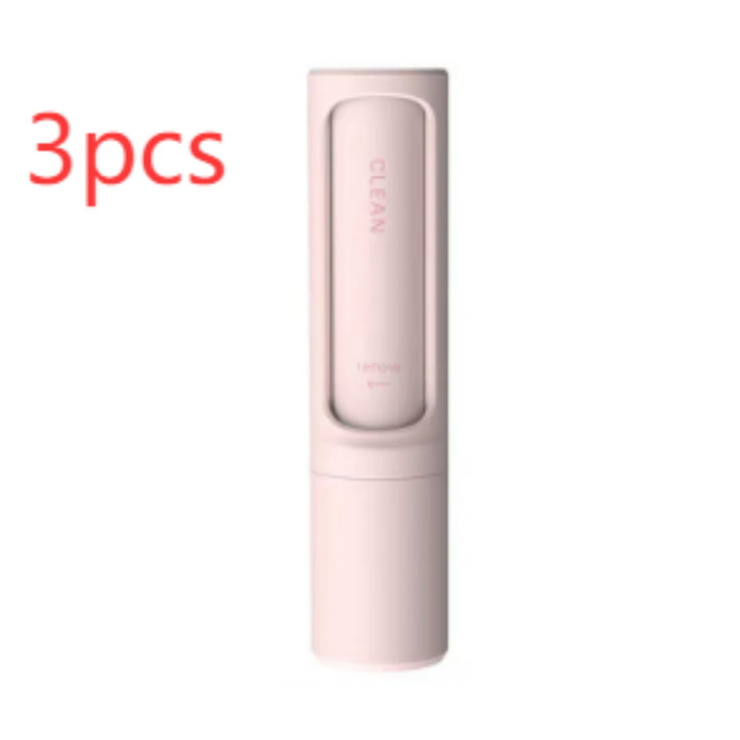 FurryFable pet hair remover efficiently cleaning a car seat upholstery
