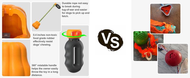 Indestructible Dog Toy – Rope Fetch & Tug Toy for Large Aggressive Chewers