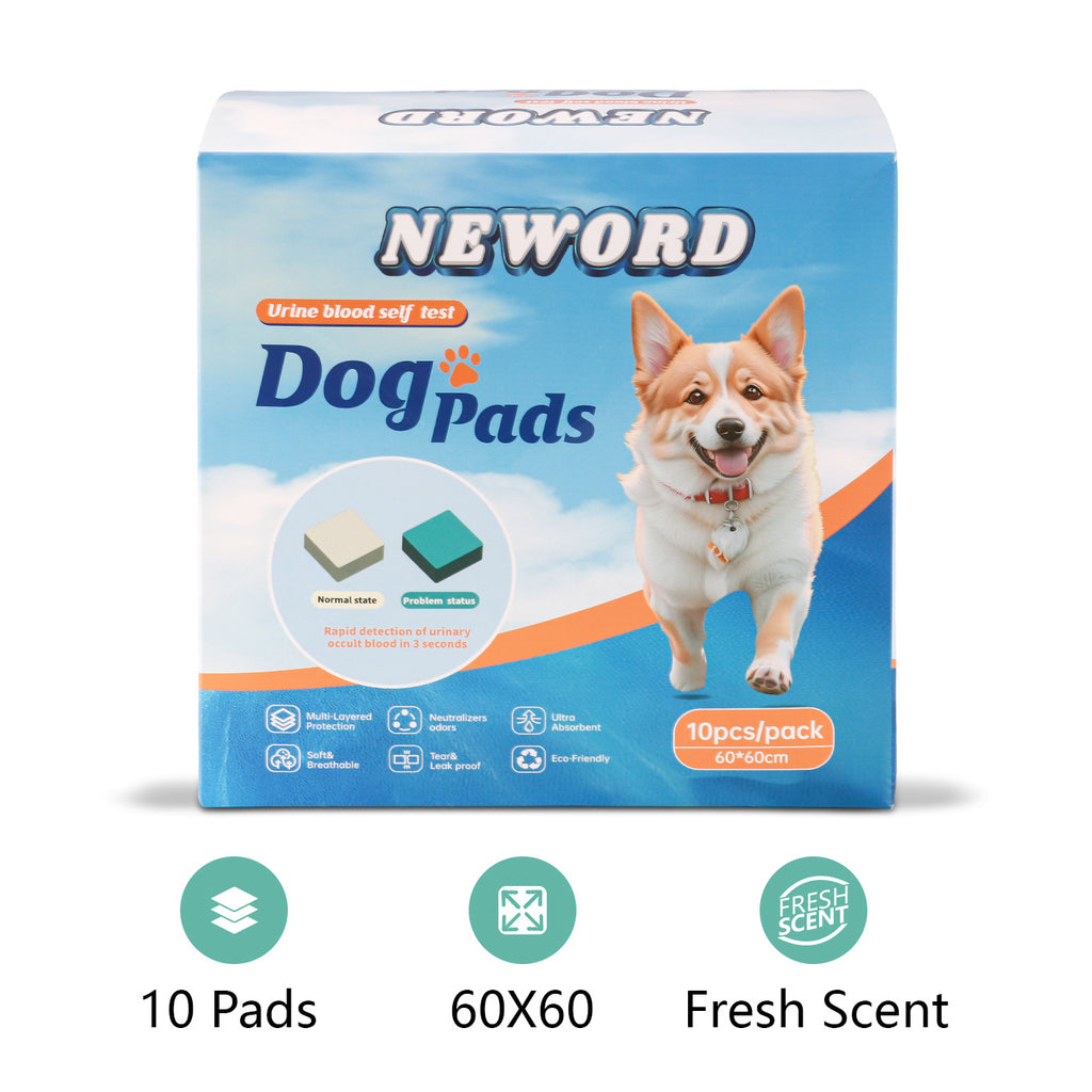 Health Monitoring Dog Pee Pads | Leak-Proof, Color-Changing Urine Pads (10 Pack)