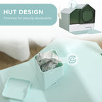 FurryFable Hooded Litter Box with Litter-Catching Mat