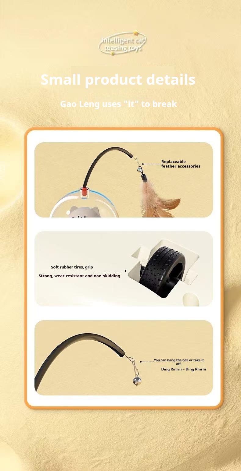 Smart Electric Cat Toy Car – Automatic Laser Pointer for Interactive Play and Exercise