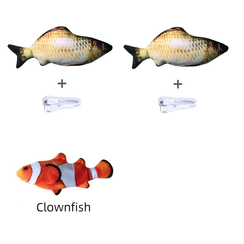 Electric Jumping Fish Toy – Realistic Flopping Fish for Cats (No Catnip Version)