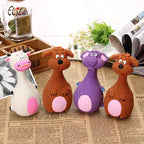 FurryFable Squeaky Latex Chew Toys | 4-Piece Set