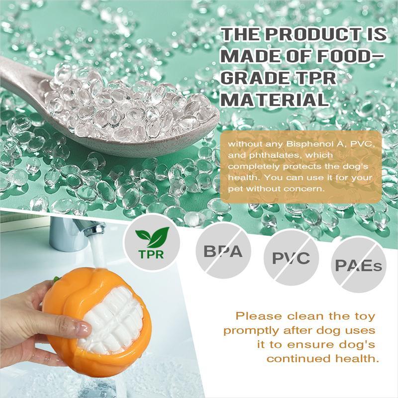 Indestructible Squeaky Dog Toy – Tough Chew Ball for Large Aggressive Chewers