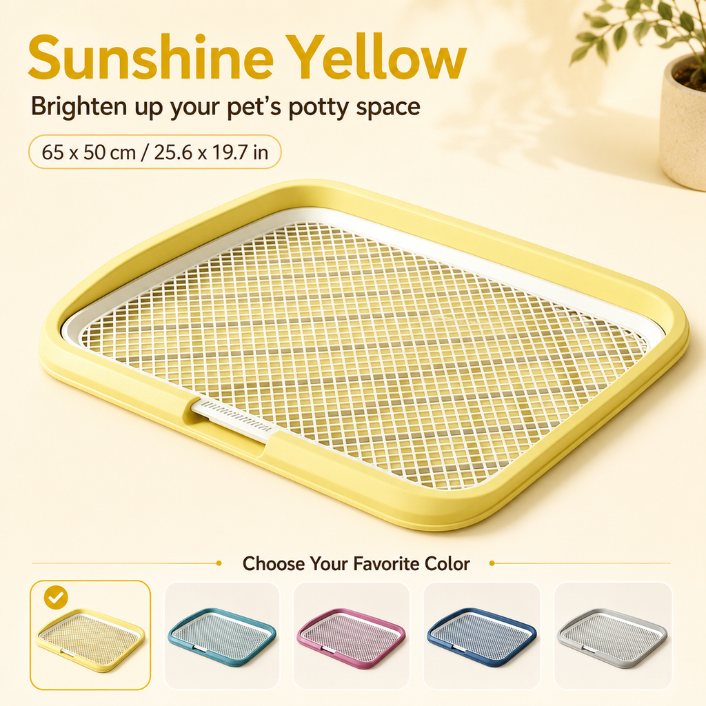 FurryFable Leak-Proof Potty Training Tray with Grate