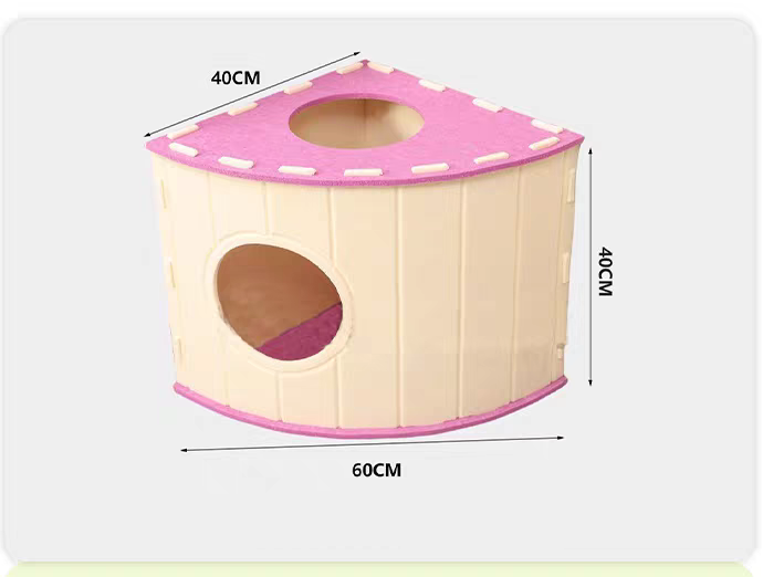 FurryFable Calming Cat Villa - Enclosed Felt Cat House