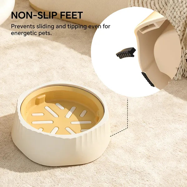 FurryFable Slow Feeder Pet Bowl - Anti-Bloat Digestion
