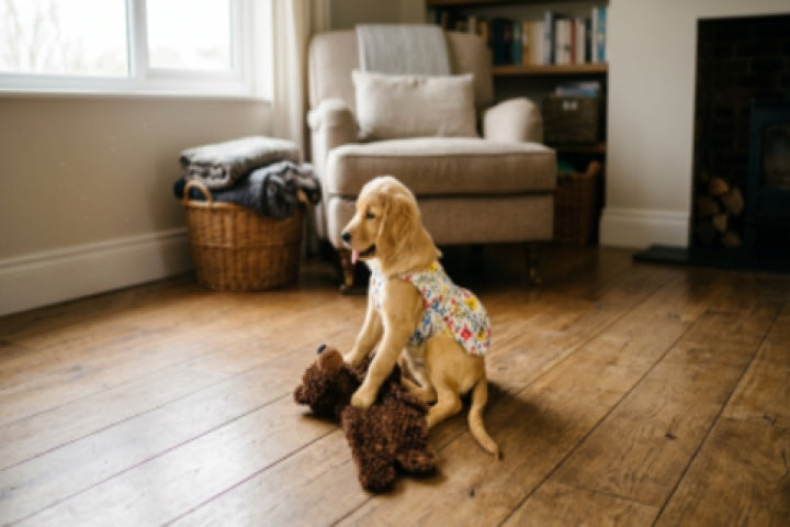 Luna, our beloved golden retriever who inspired FurryFable